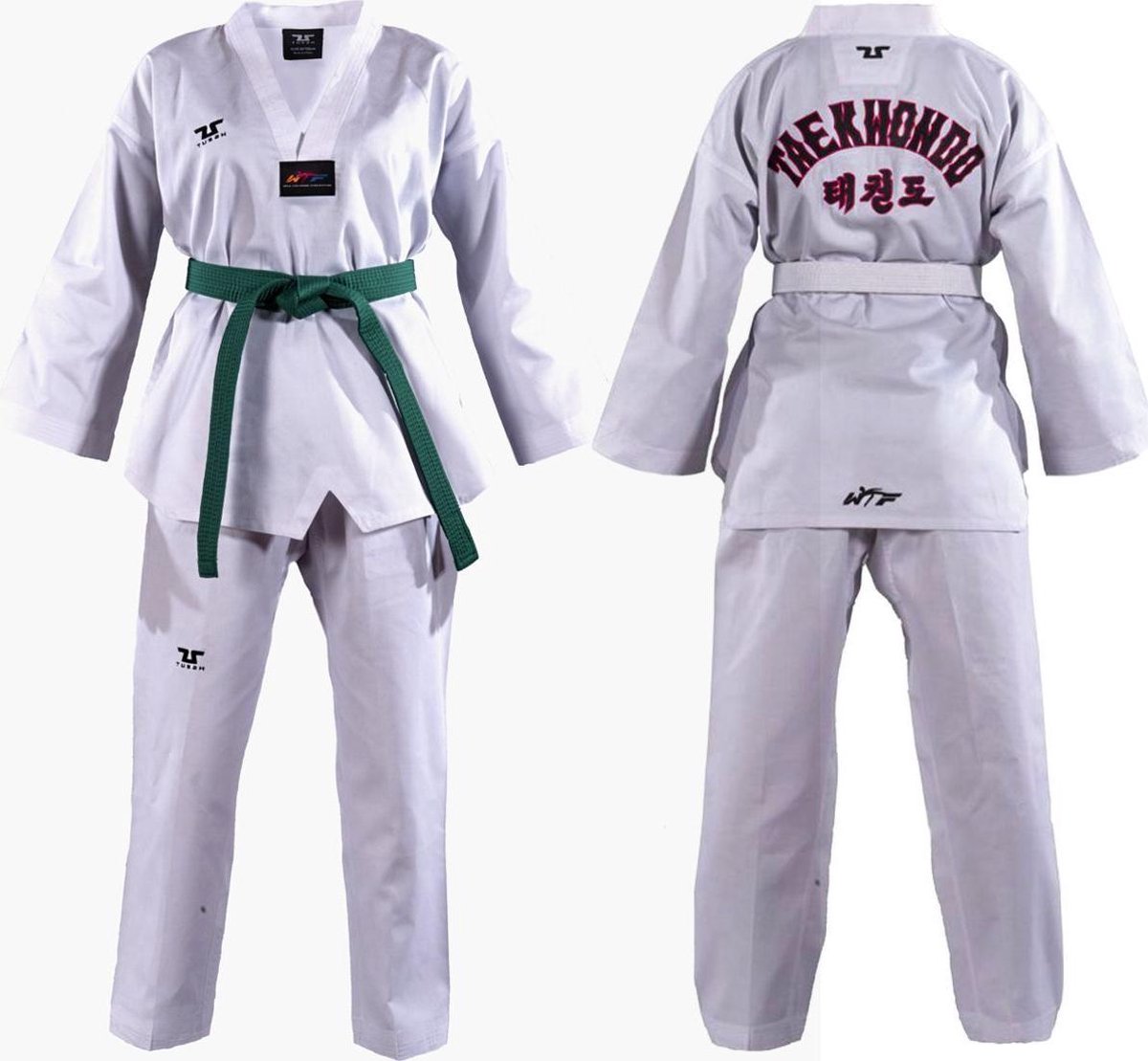 Tusah WT Taekwondo Pak Geborduurde Rug 210cm