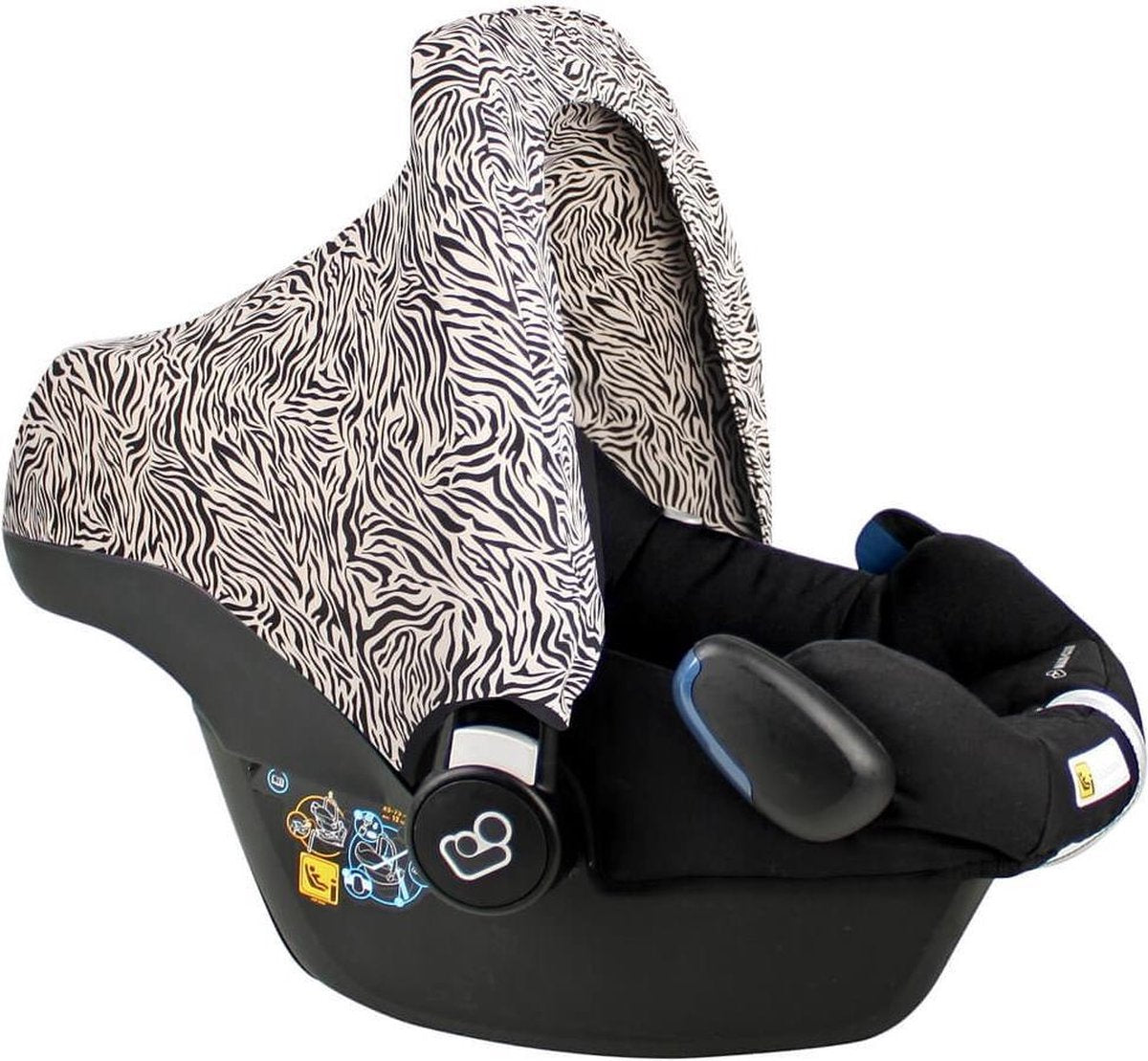 Ukje Maxi Cosi Zonnekap Cabriofix Pebble - UV 50+ - Beige zebra