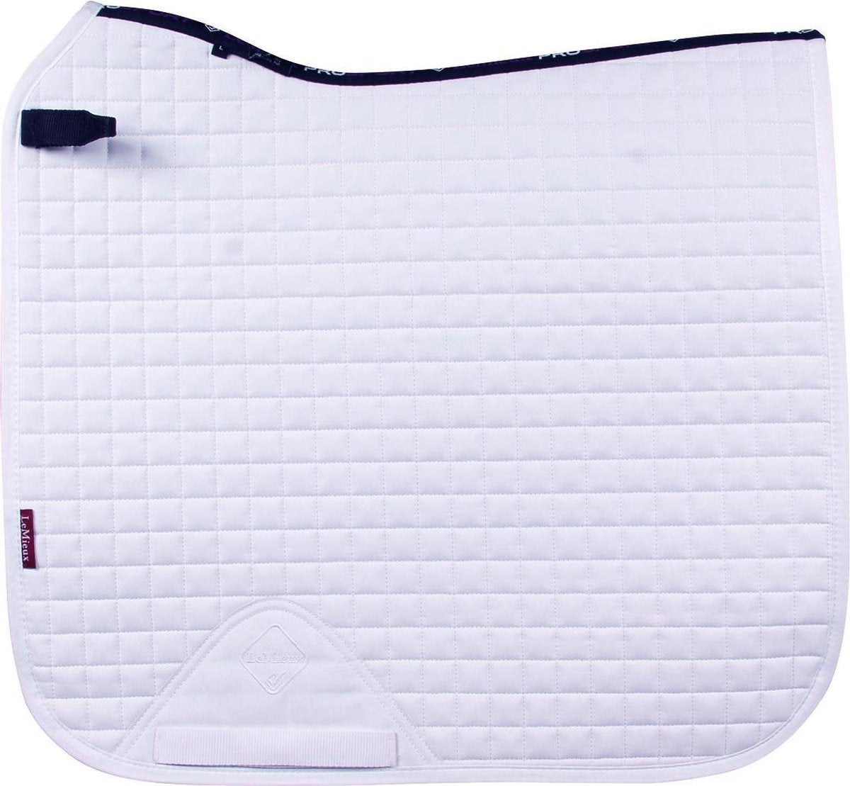 LeMieux Zadeldek Cotton Dressage Plain Square - Wit - Full