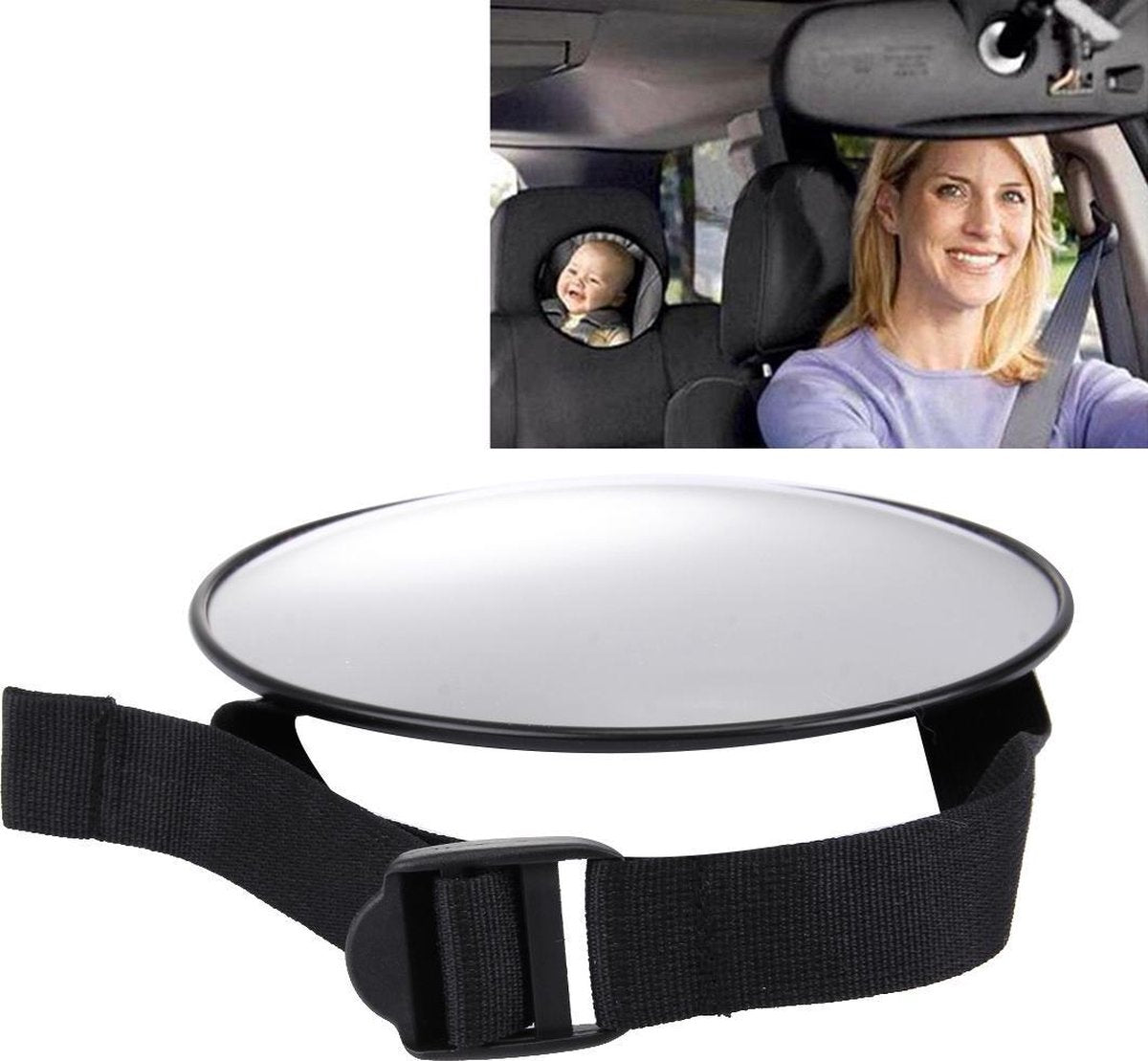 Ronde bolle auto Reflecterende spiegel Achteruitkijkspiegel Achteruitkijkspiegel Blinde vlek Hulpspiegel Kinderzitje Kijkspiegel