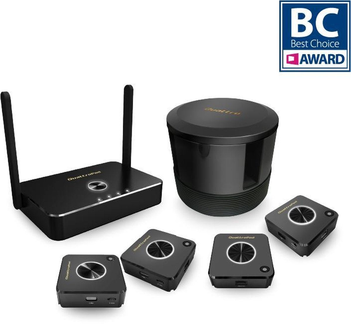 EZCast Pro Quattropod Deluxe Pack 4x Zender 1x Ontvanger - (4x T01