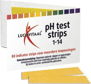 Lucovitaal - Zuur Base pH test strips - 80 stuks