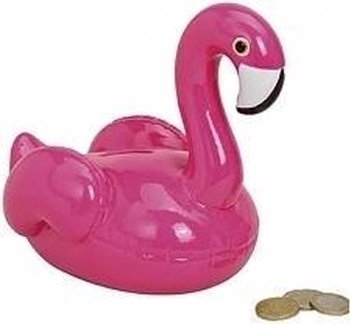 Flamingo spaarpot roze 17 cm
