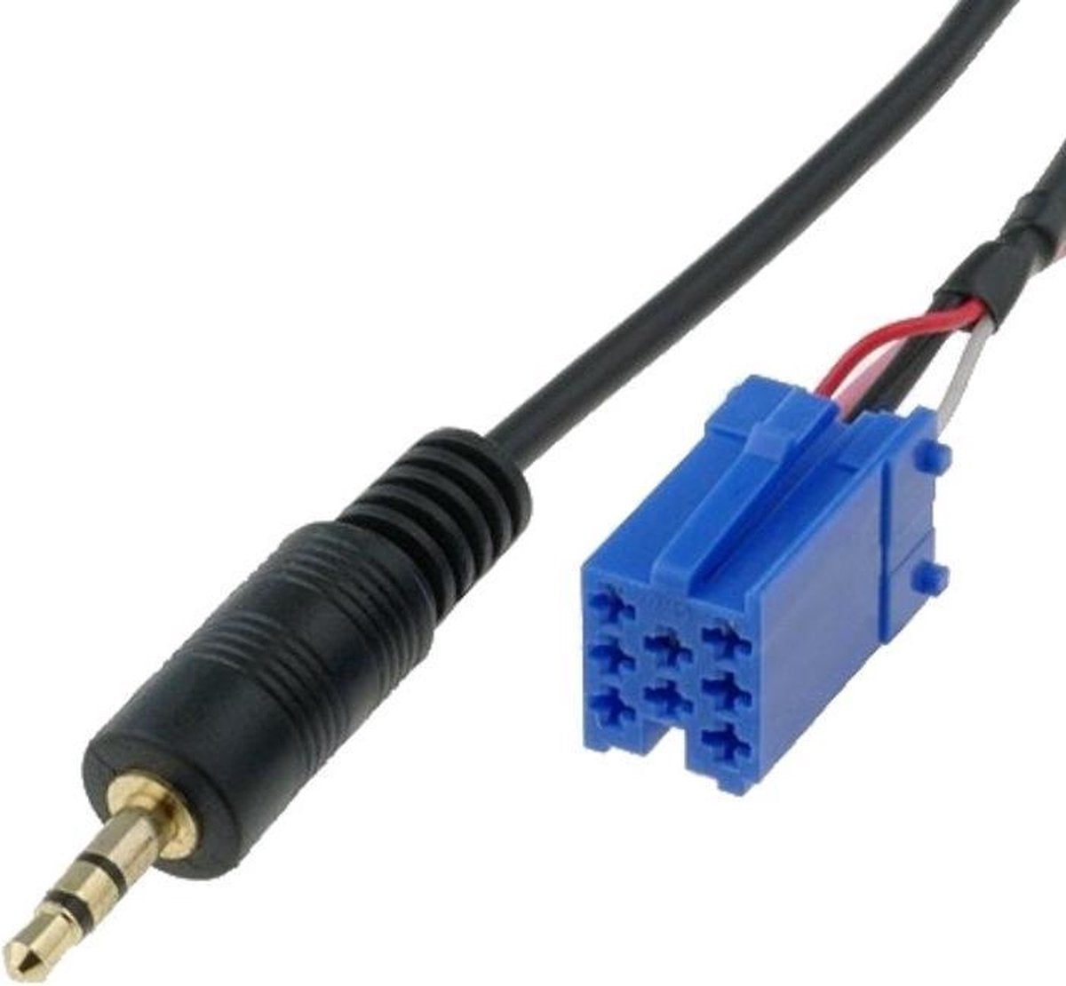 Mini-ISO 8pin naar aux verloopkabel