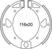 Remsegment Newfren GF0071 Kreidler Florett-80 Voor/Achter (1980->)  116*20mm
