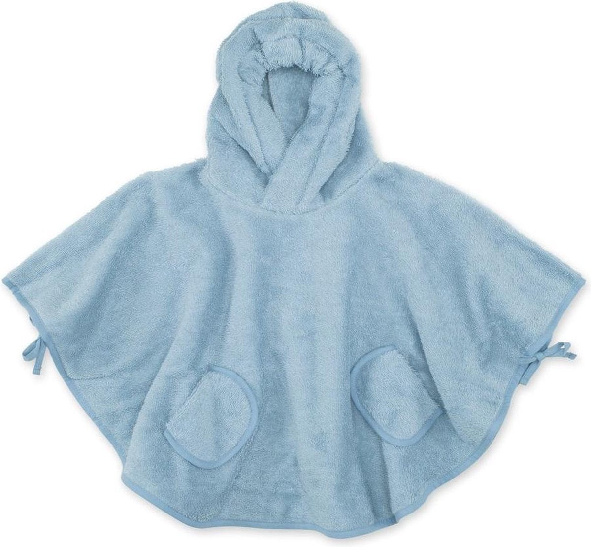 Kinderen - Bemini Poncho oud blauw Blauw