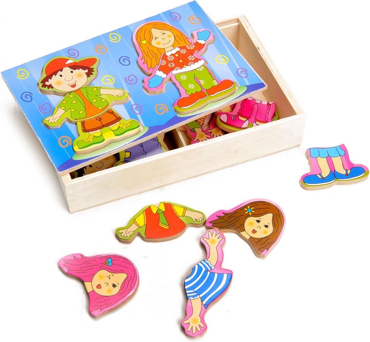 Aankleedpuzzel Jongen en Meisje