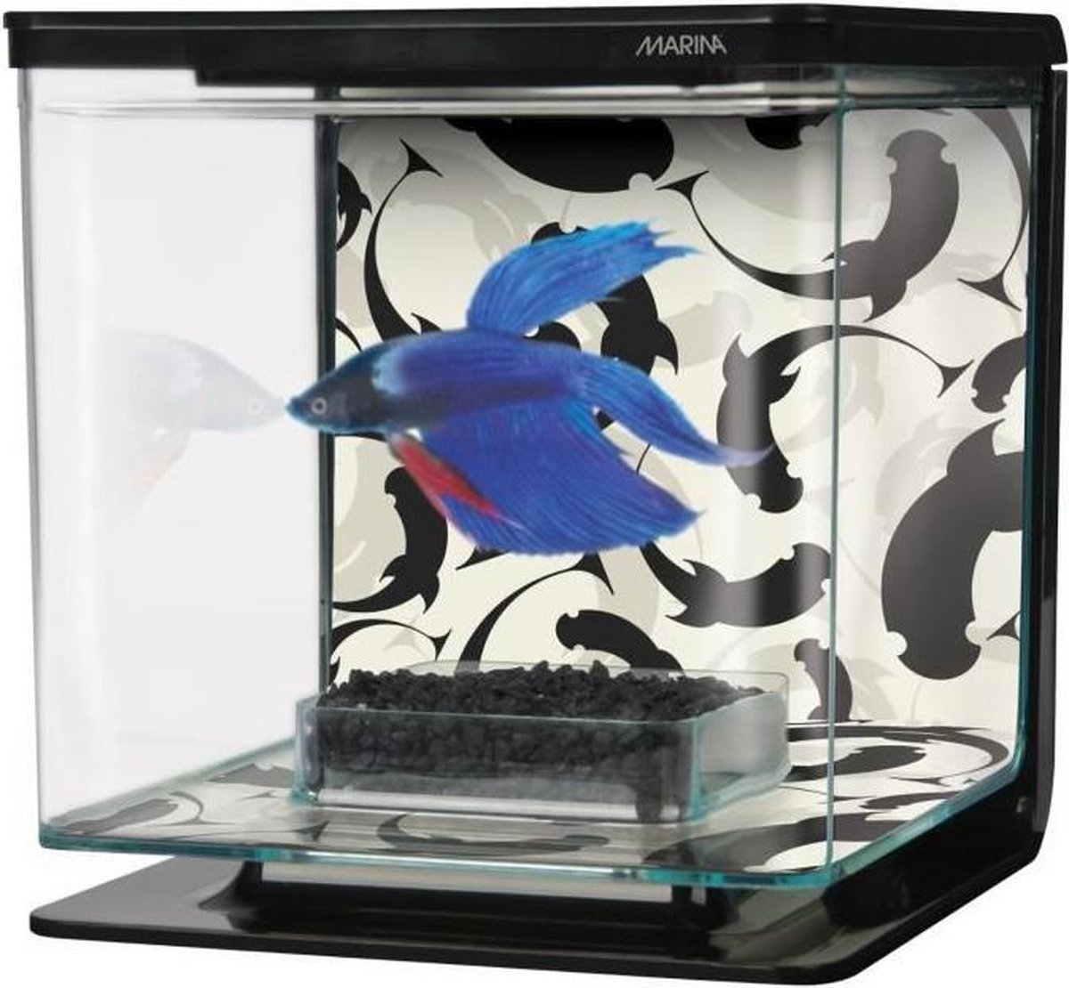 Marina Ying/Yang Betta Aquarium Kit - 15x15x15 cm - 2 L