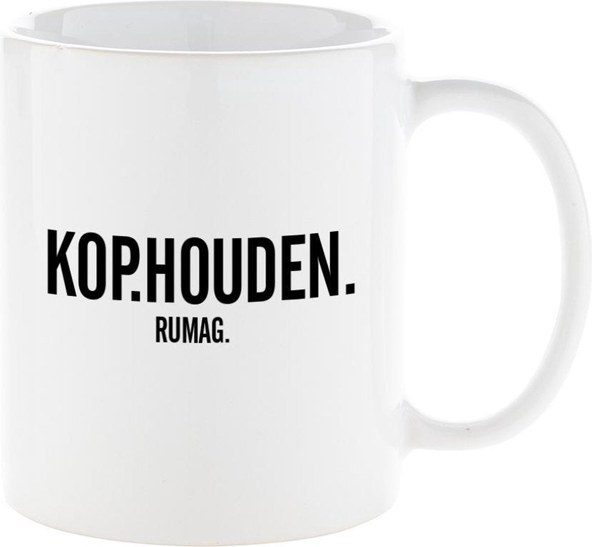 RUMAG Kop houden Mok Wit