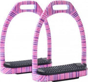 Stijgbeugels Roze Streepjes Print