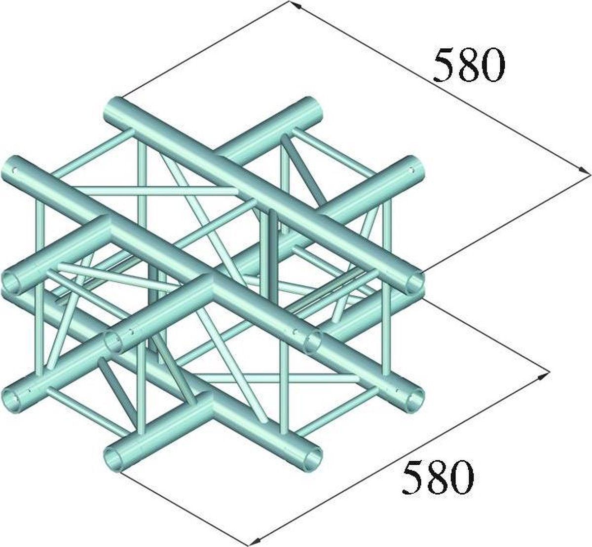 ALUTRUSS DECOLOCK DQ4-PAC41 4-Way Cross Piece