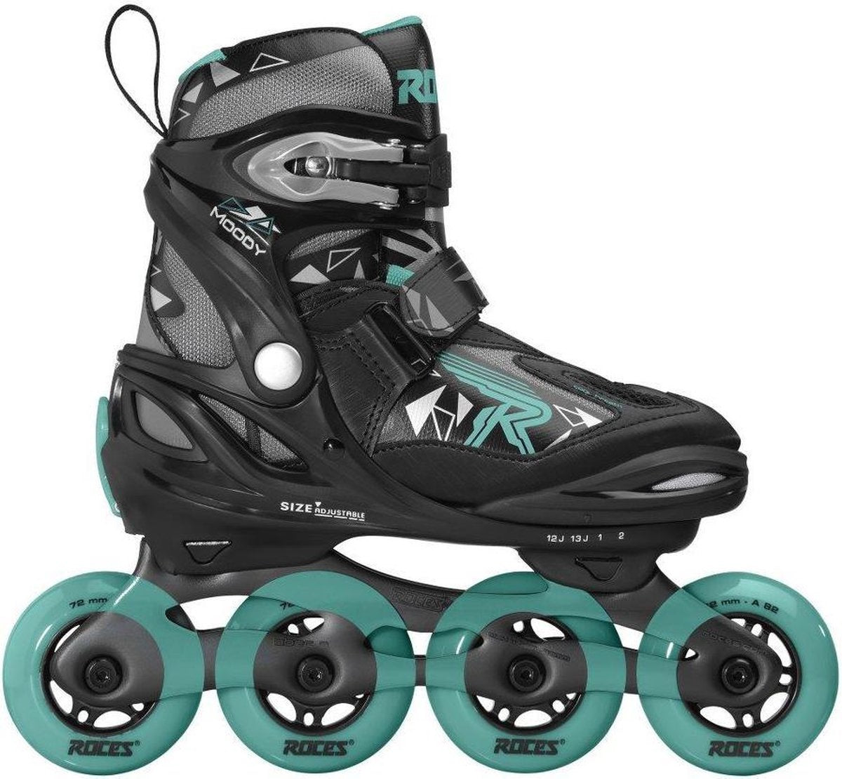 ROCES Inlineskates Kinderen MOODY GIRL TIF - Zwart/Lichtblauw 30-35