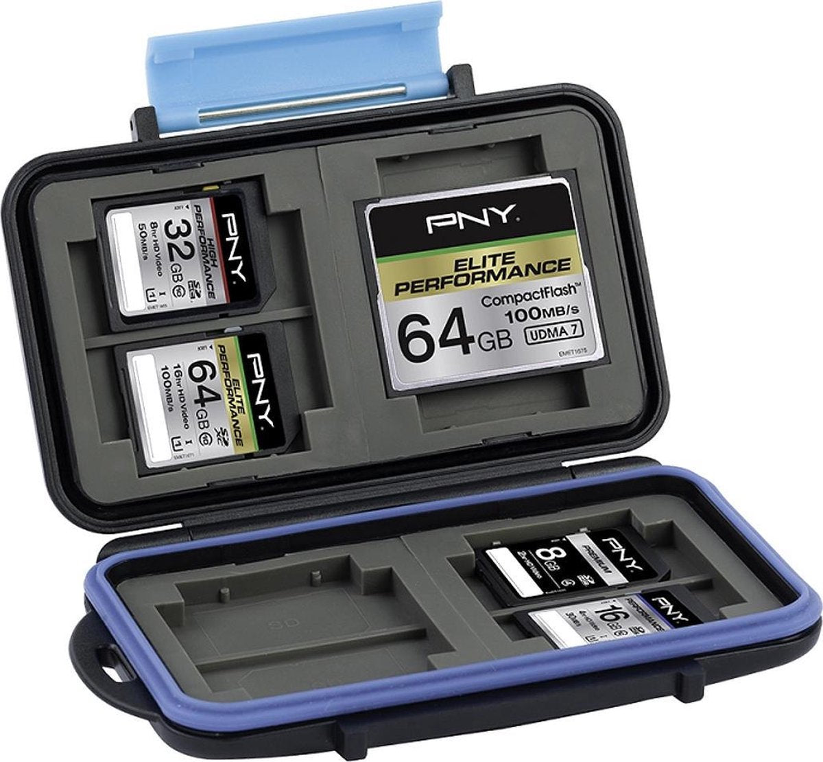 PNY CASECF4SD8-RB Polycarbonaat Zwart