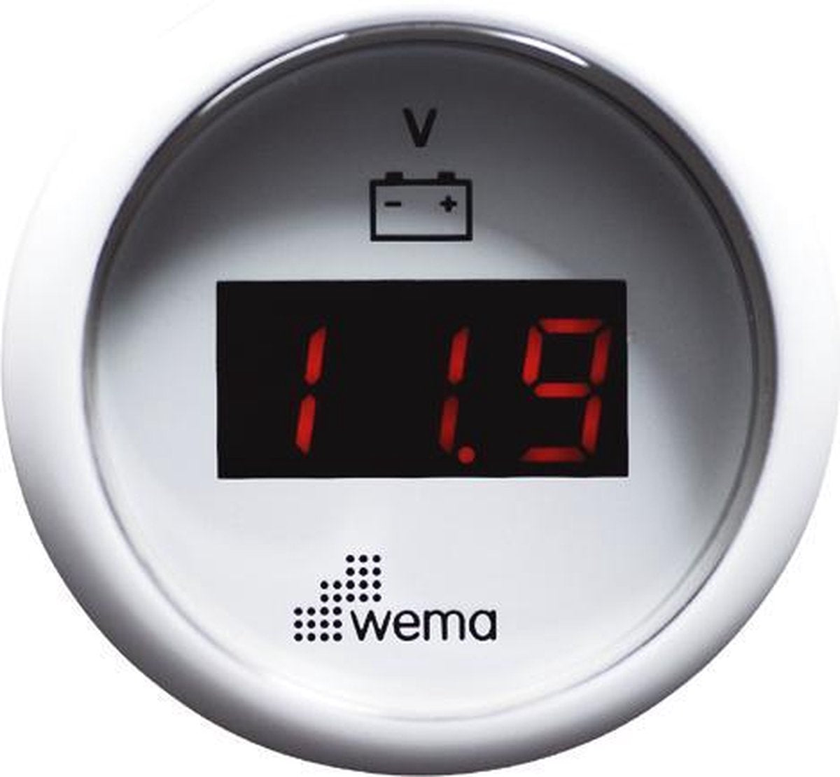 WEMA AANWIJS INSTR. WIT VOLT LED