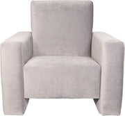 Ding Kinderfauteuil Jamie Velvet Grijs