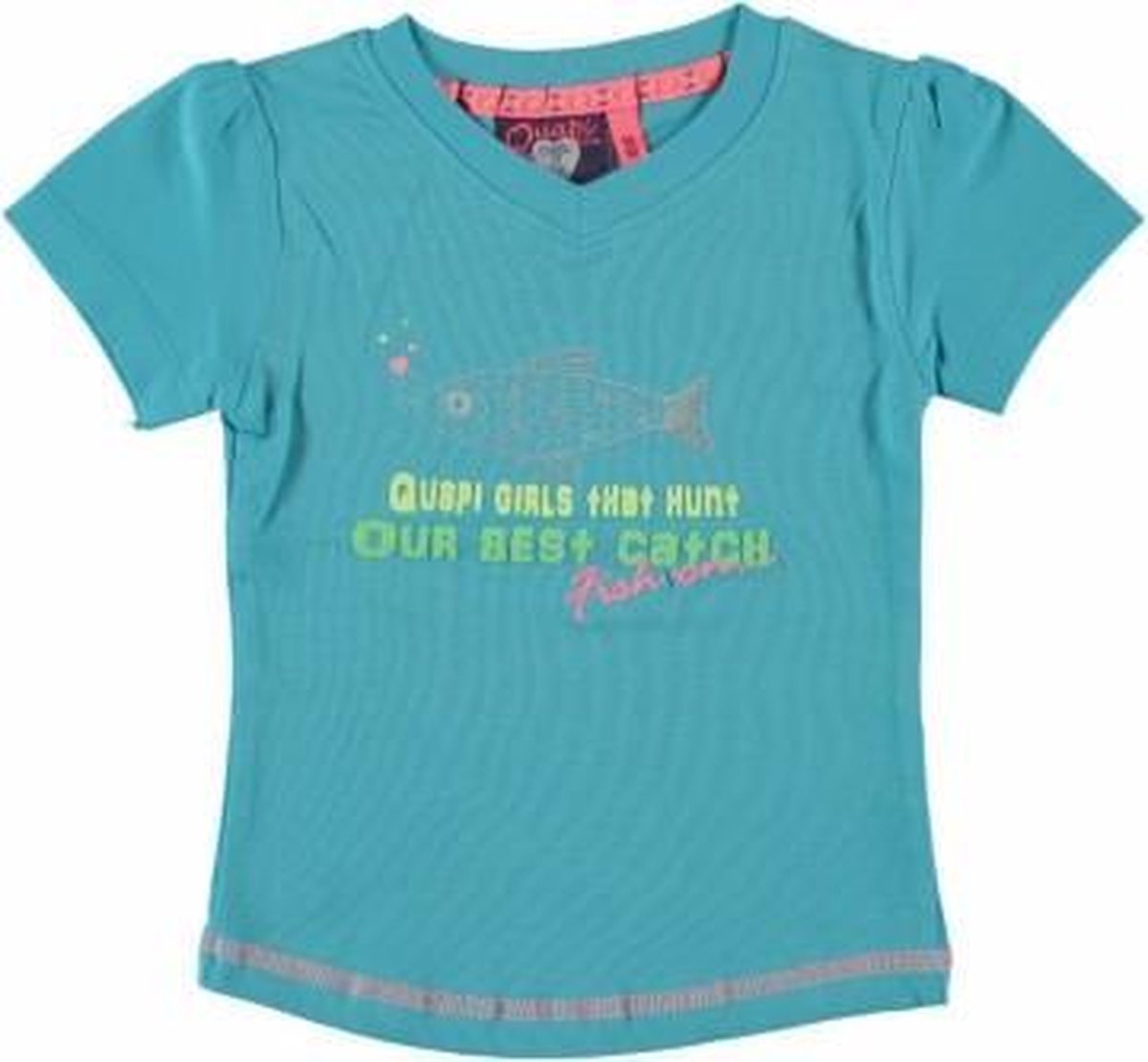 Quapi T-shirt Dandy Aqua - 122/128