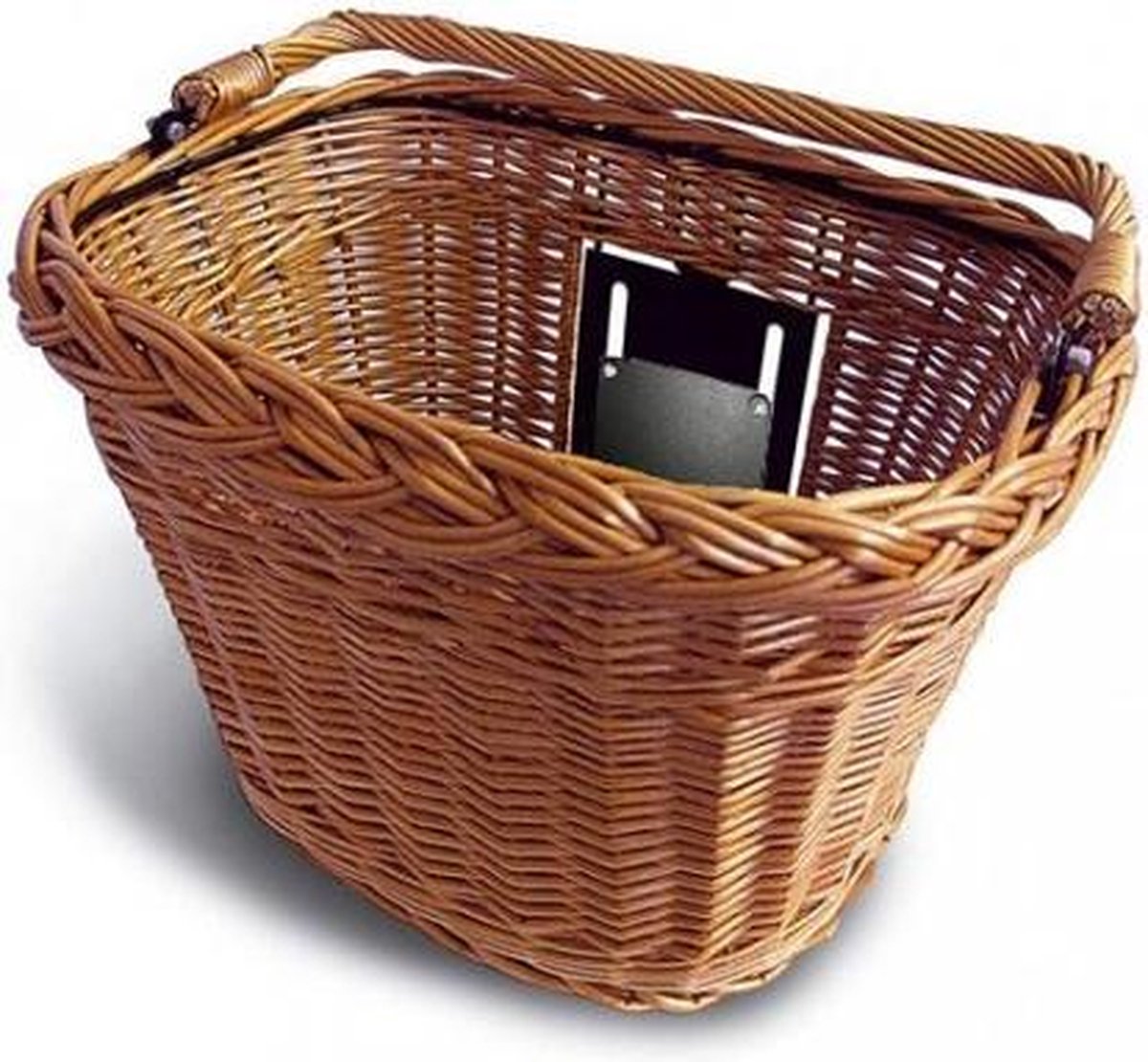 Basil Basimply Wicker - Fietsmand - Voor - Afneembaar - Riet - Bruin