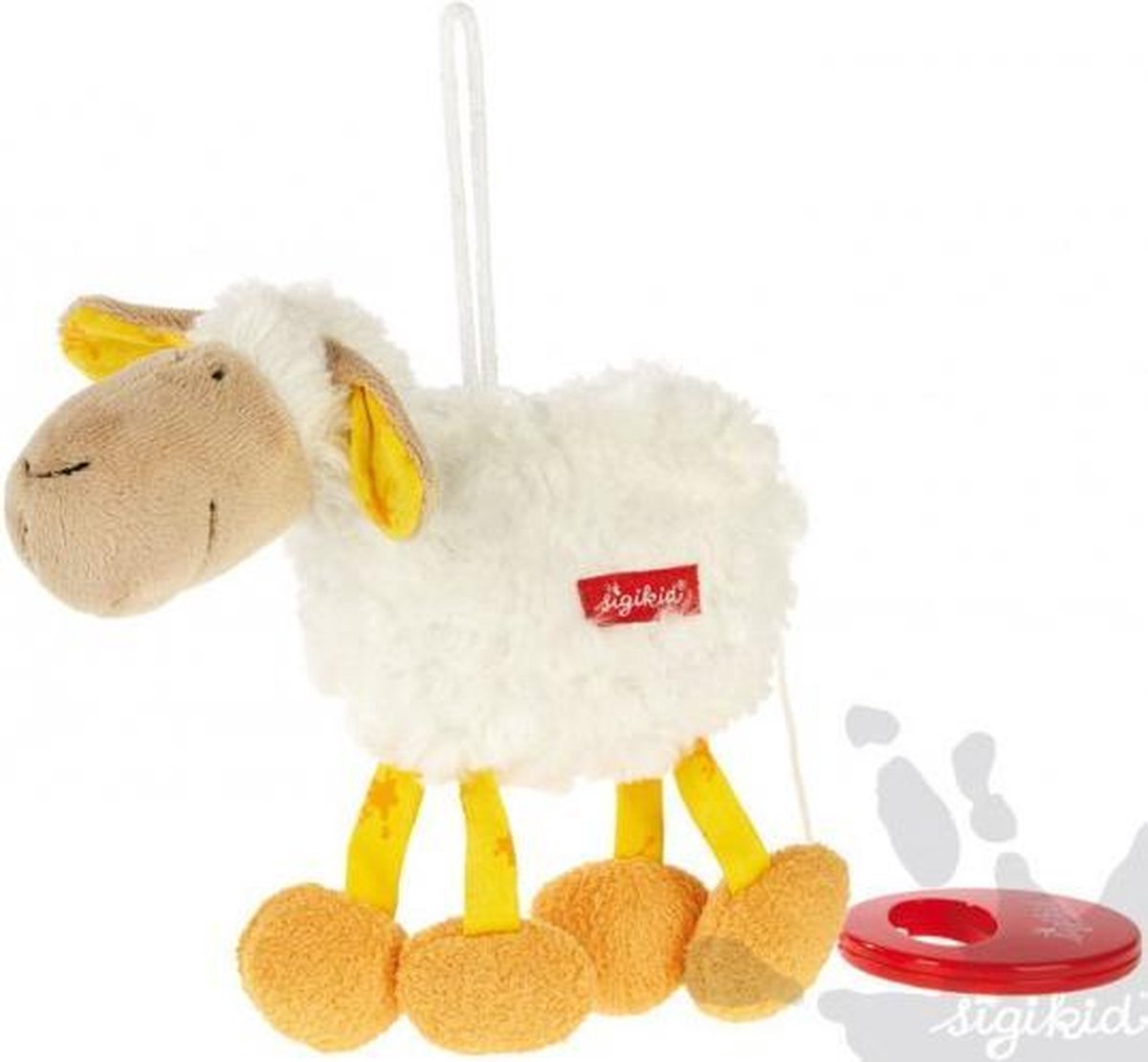 Muziek knuffel schaap 17 cm