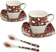 Queen Isabell W20PWB06-09646 De Kop Van Het Espresso Porselein Met Schotel