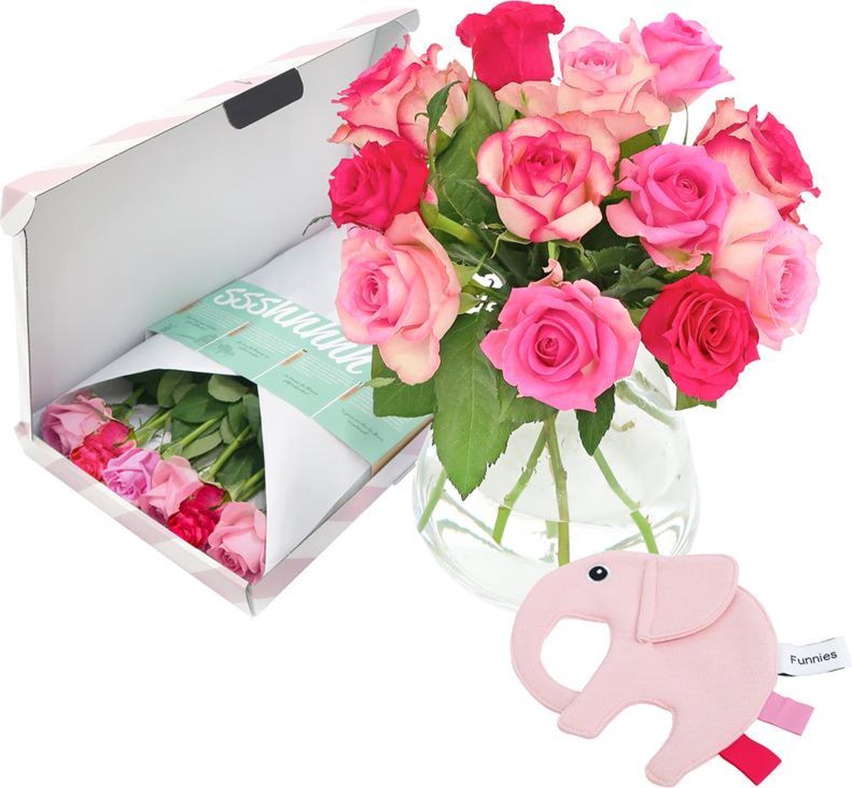 Geboortegeschenk - Girl | Brievenbusbloemen | Brievenbus cadeau