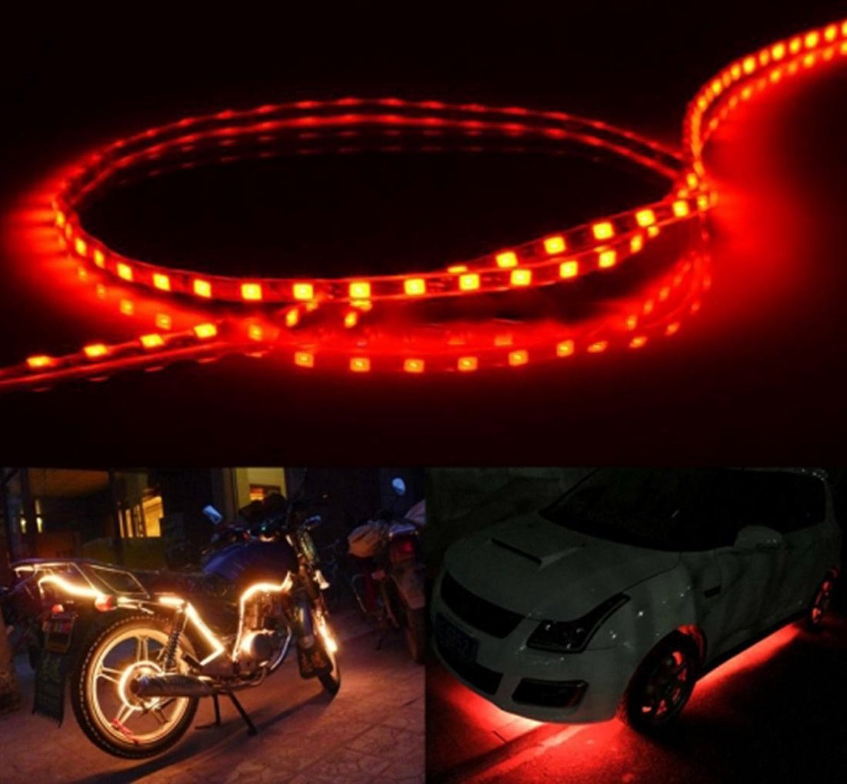 5 STKS 45 LED 3528 SMD Waterdichte flexibele autostrooklamp voor autodecoratie