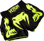 Venum Bangkok Inferno Muay Thai Shorts - Zwart Neo Lime - XL