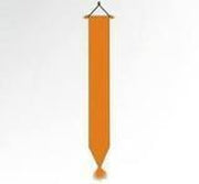 Oranje wimpel 30x450cm met kwast