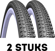 Fietsband - Buitenband - Set van 2 - X-Road TLR 700 x 33C vouwband Supra zwart