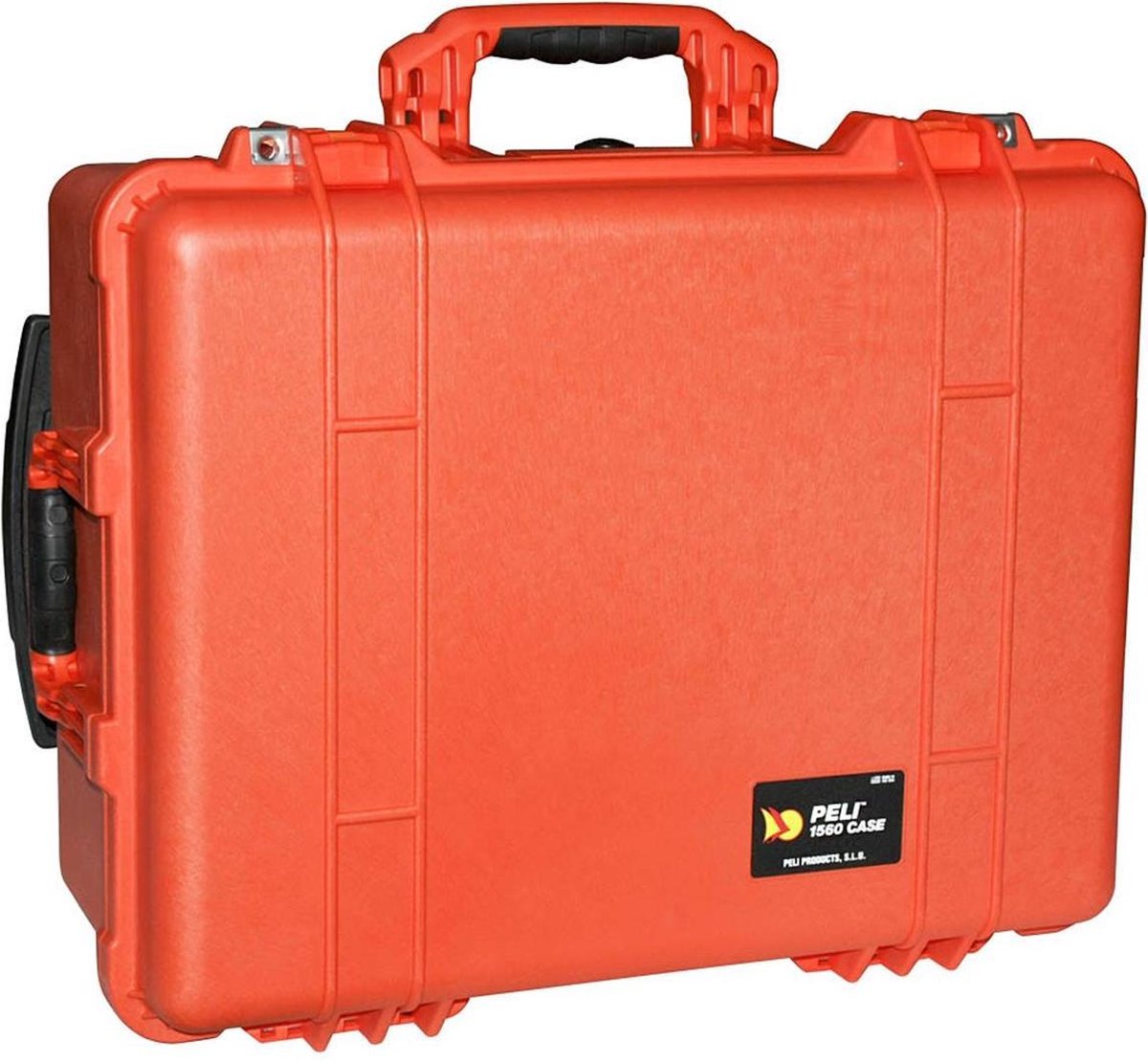 Peli 1560 Waterdichte Camerakoffer Oranje met Foam Interieur