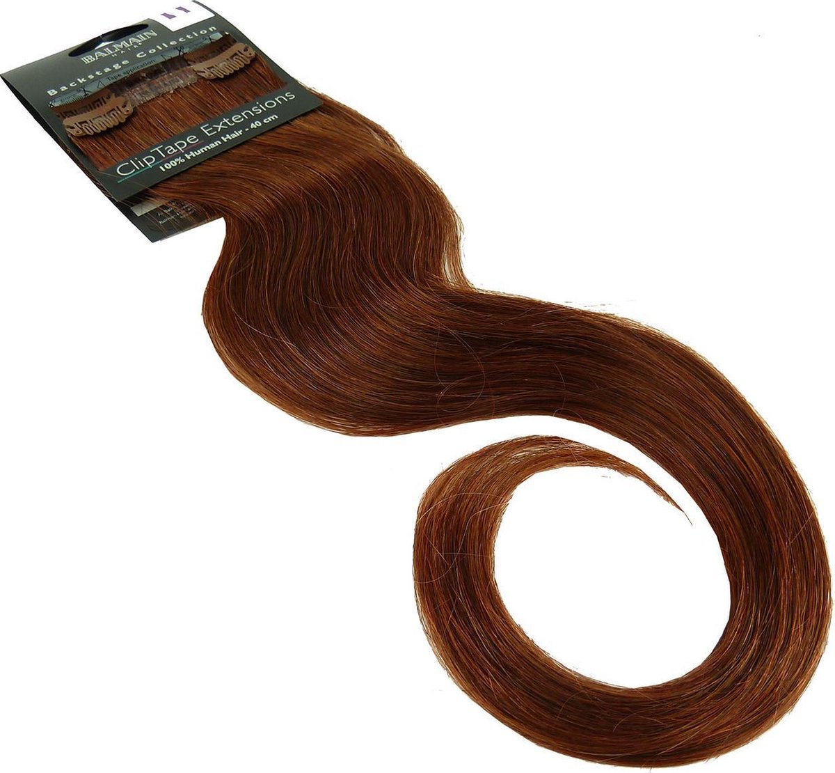 Balmain Clip Tape Extensions 40cm Echte haarstyling Herbruikbare - Warm Caramel