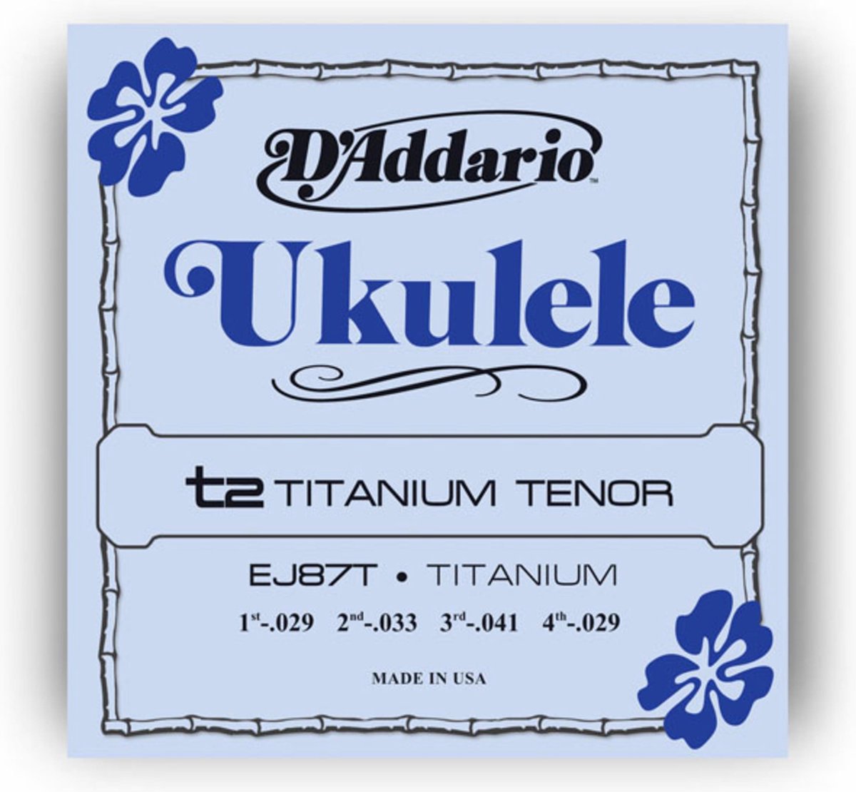 Ukulele snaren EJ87T Tenor Titanium 29-33-41-29