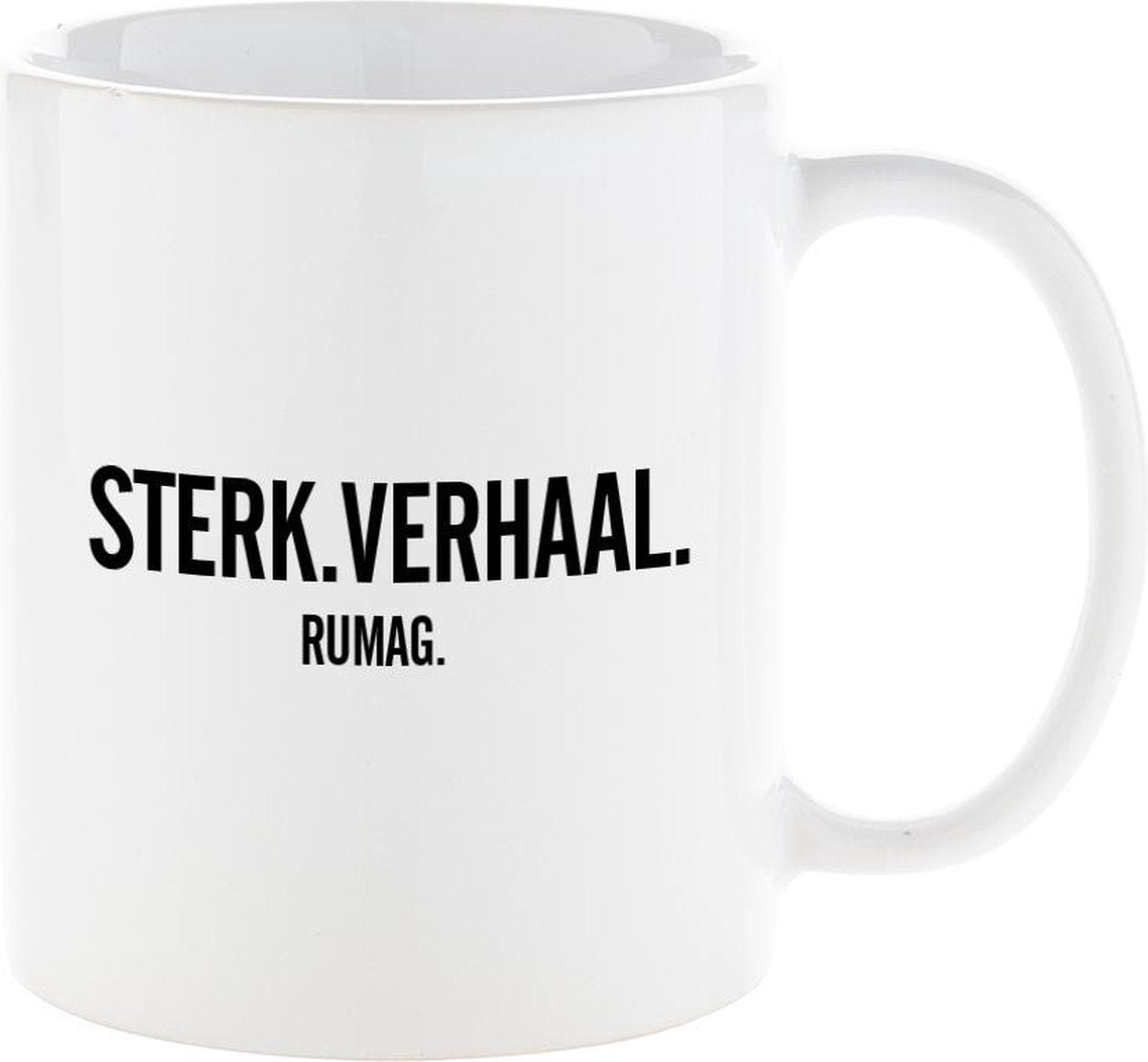 RUMAG Sterk verhaal Mok Wit