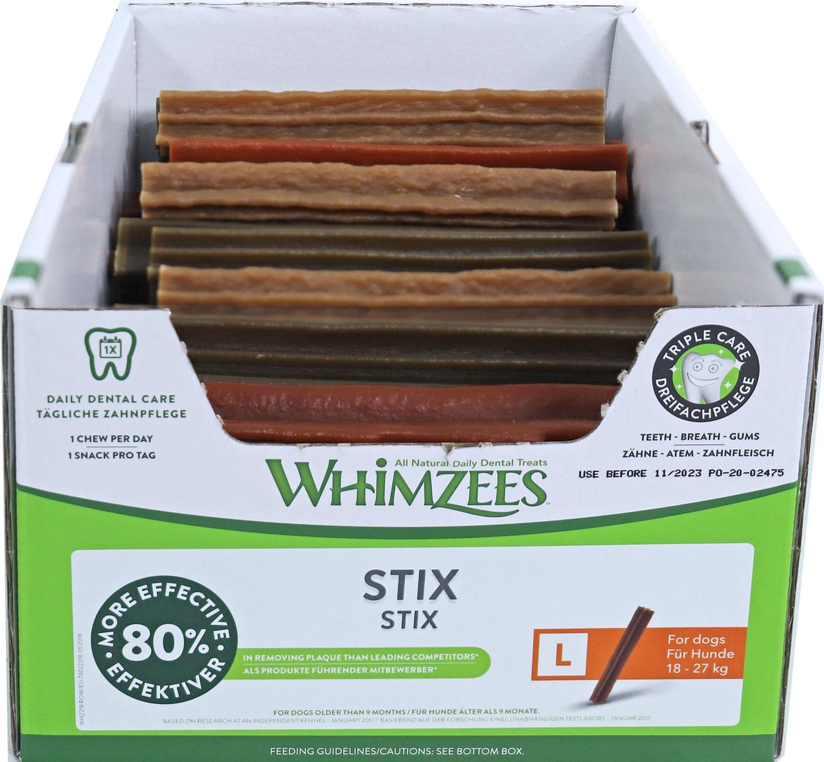 Whimzees Stix Large - Hondensnacks - 50 x 17.8 cm
