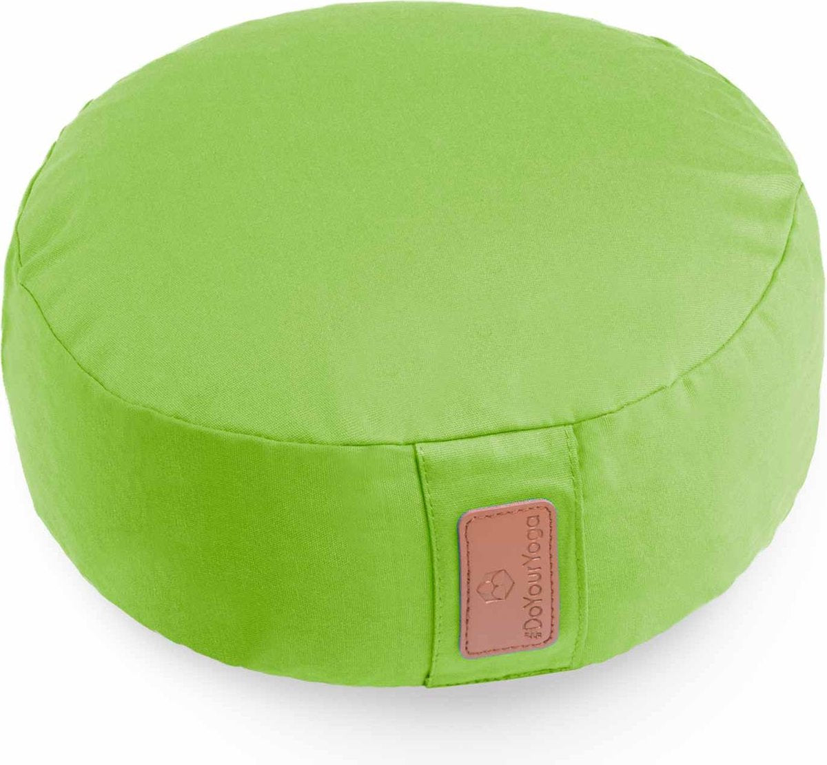 #DoYourYoga - Yoga kussen - »Vishnu« - rond meditatiekussen met bio-organische boekweit schalen vulling - H:15cm