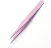 Pincet stainless steel pearl pink recht