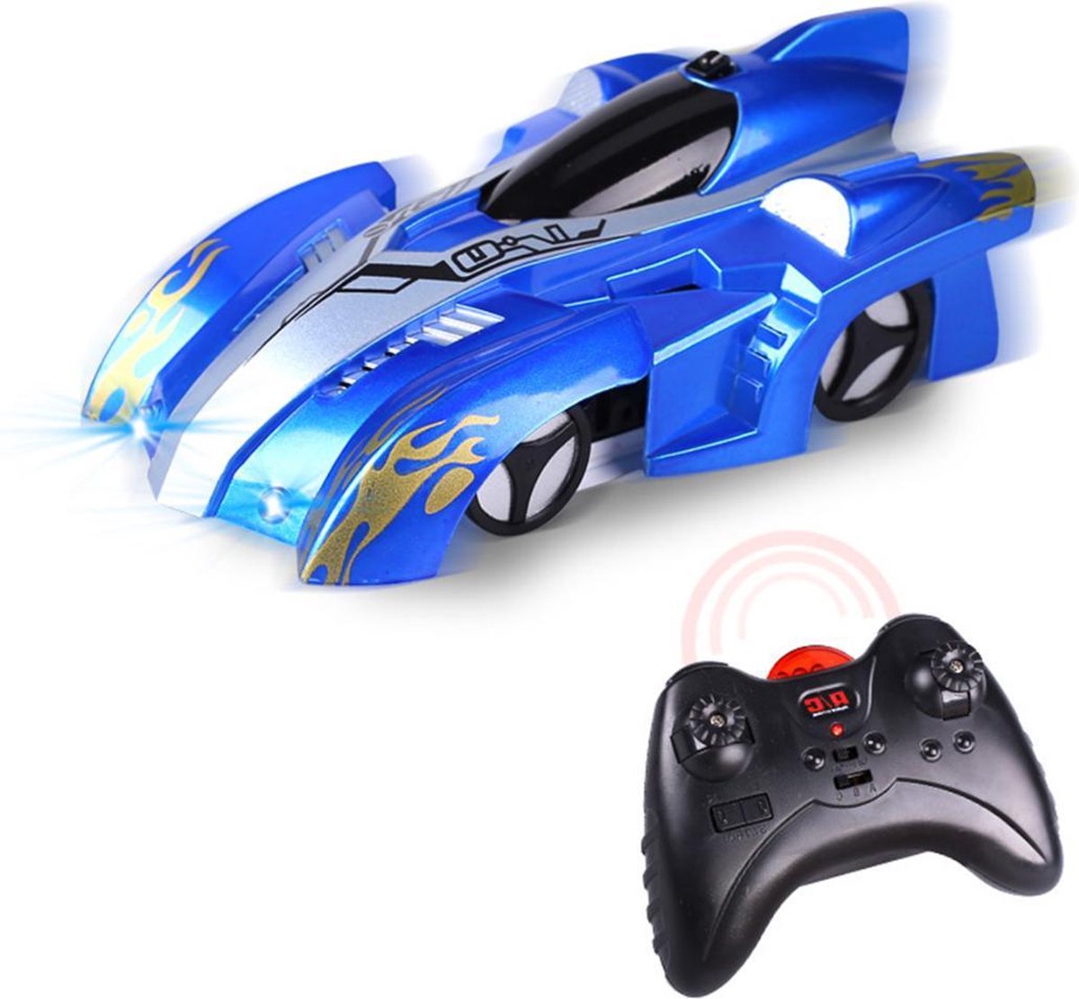 Wall Climbing RC Car - Anti Zwaartekracht - Bestuurbare Auto - Blauw