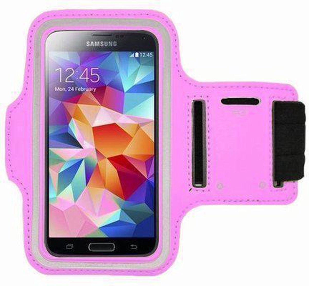 Samsung Galaxy Note 2 sports armband case Licht Roze Light Pink