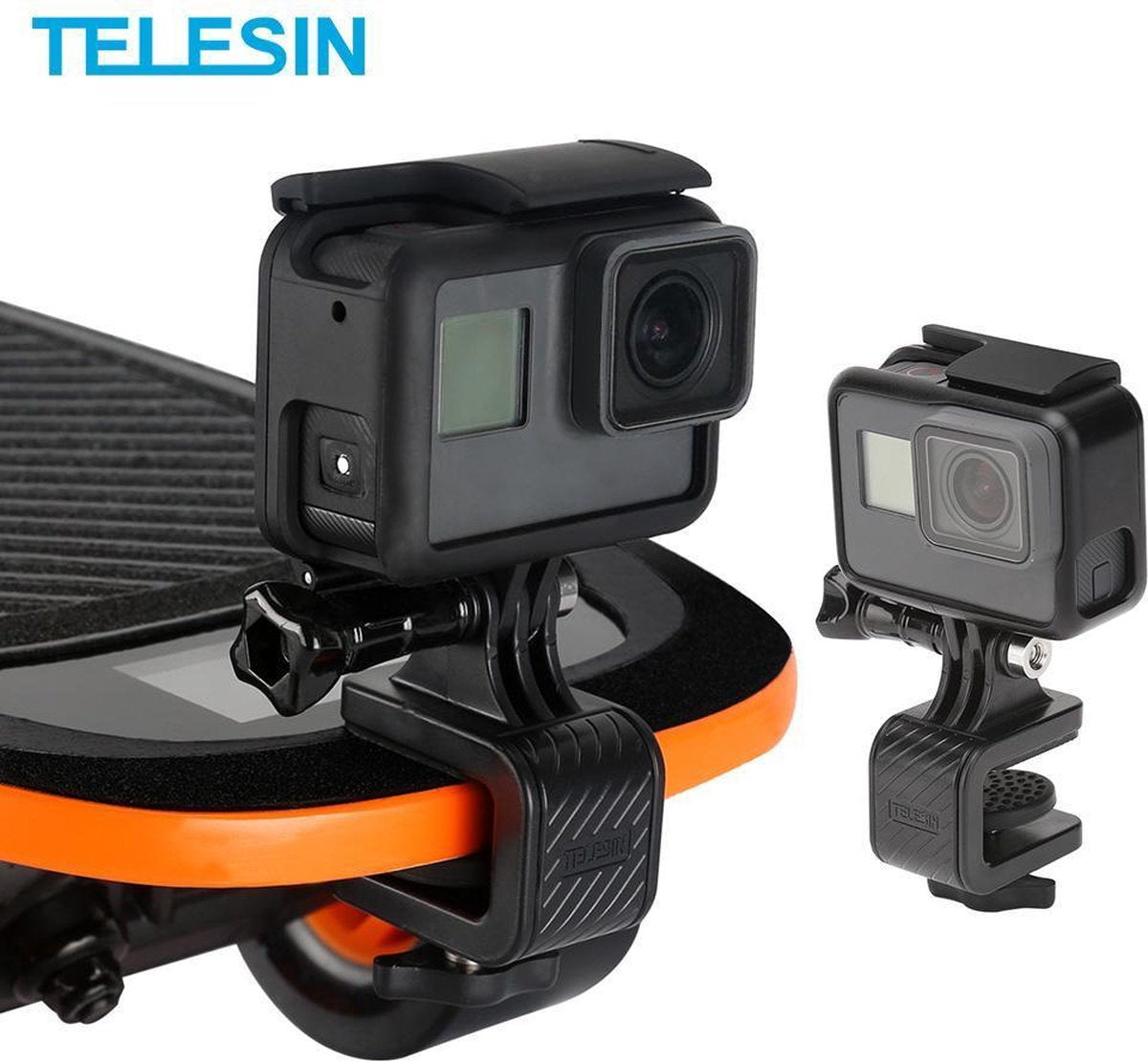 PRO SERIES Mount Stand Clip Skateboard voor GoPro / DJI OSMO / Insta360 en Sports / Action Cameras