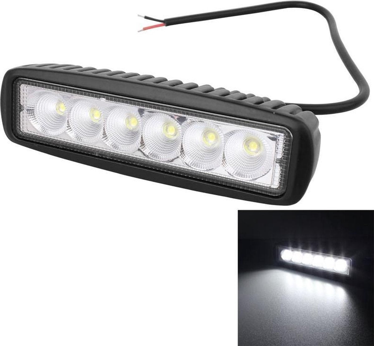 18W 1440LM Epistar 6 LED Car Work Lamp Bar Licht Waterdicht IP67
