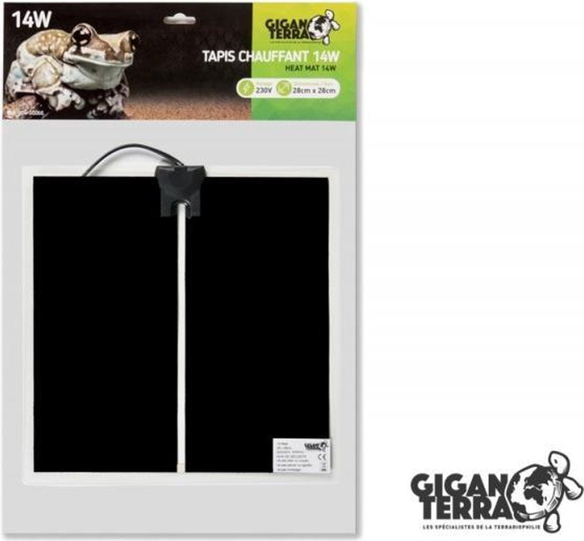 Giganterra Warmtemat 14 Watt 28x28cm