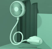 WS13 Sport Lazy Hanging Neck Fan Draagbare opvouwbare desktopventilator (groen)