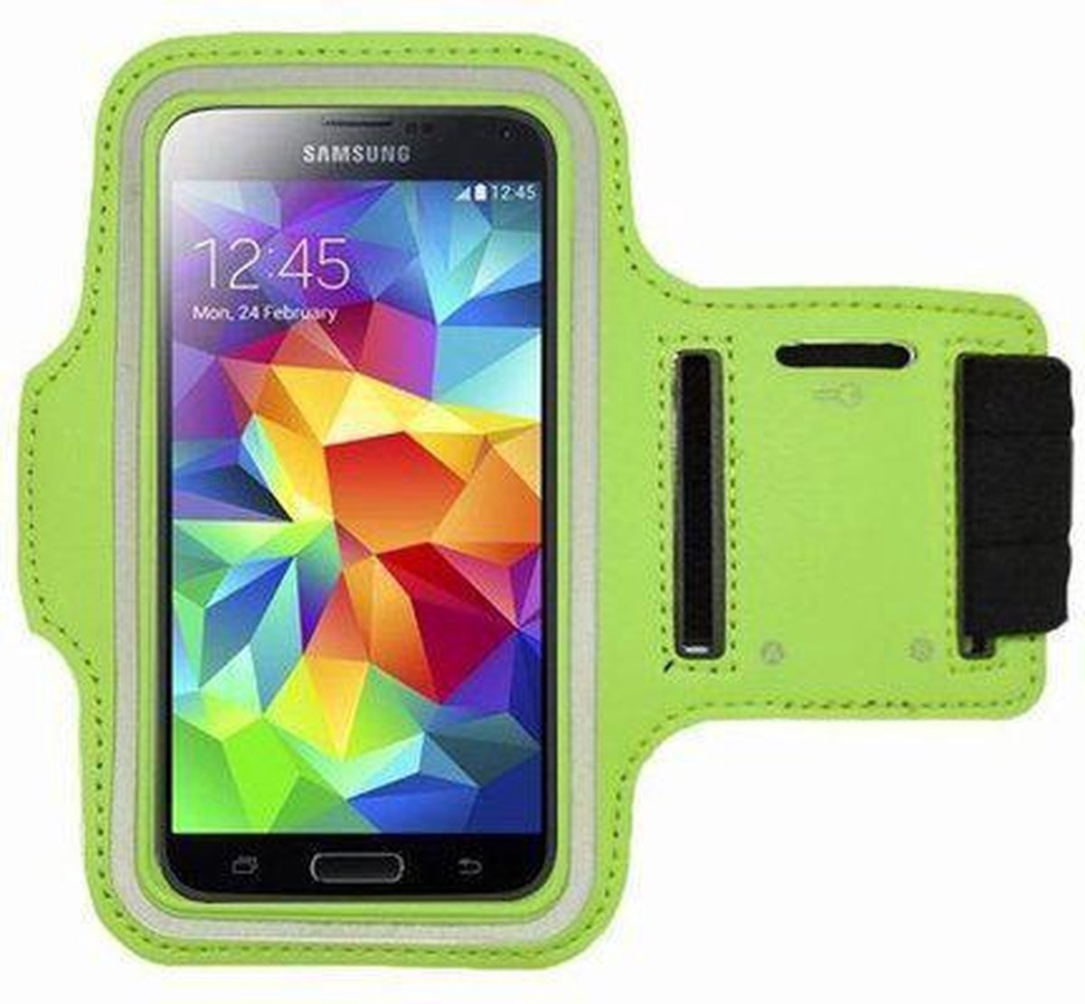 Samsung Galaxy Note 2 sports armband case Groen Green