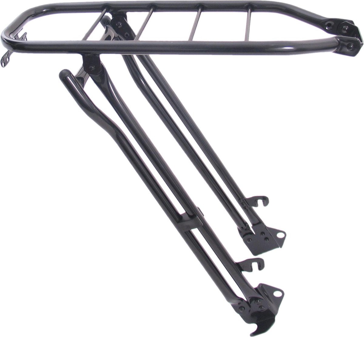 Bagagedrager Gazelle 28 staal 57 t/m 61 cm met klapstandaard - zwart