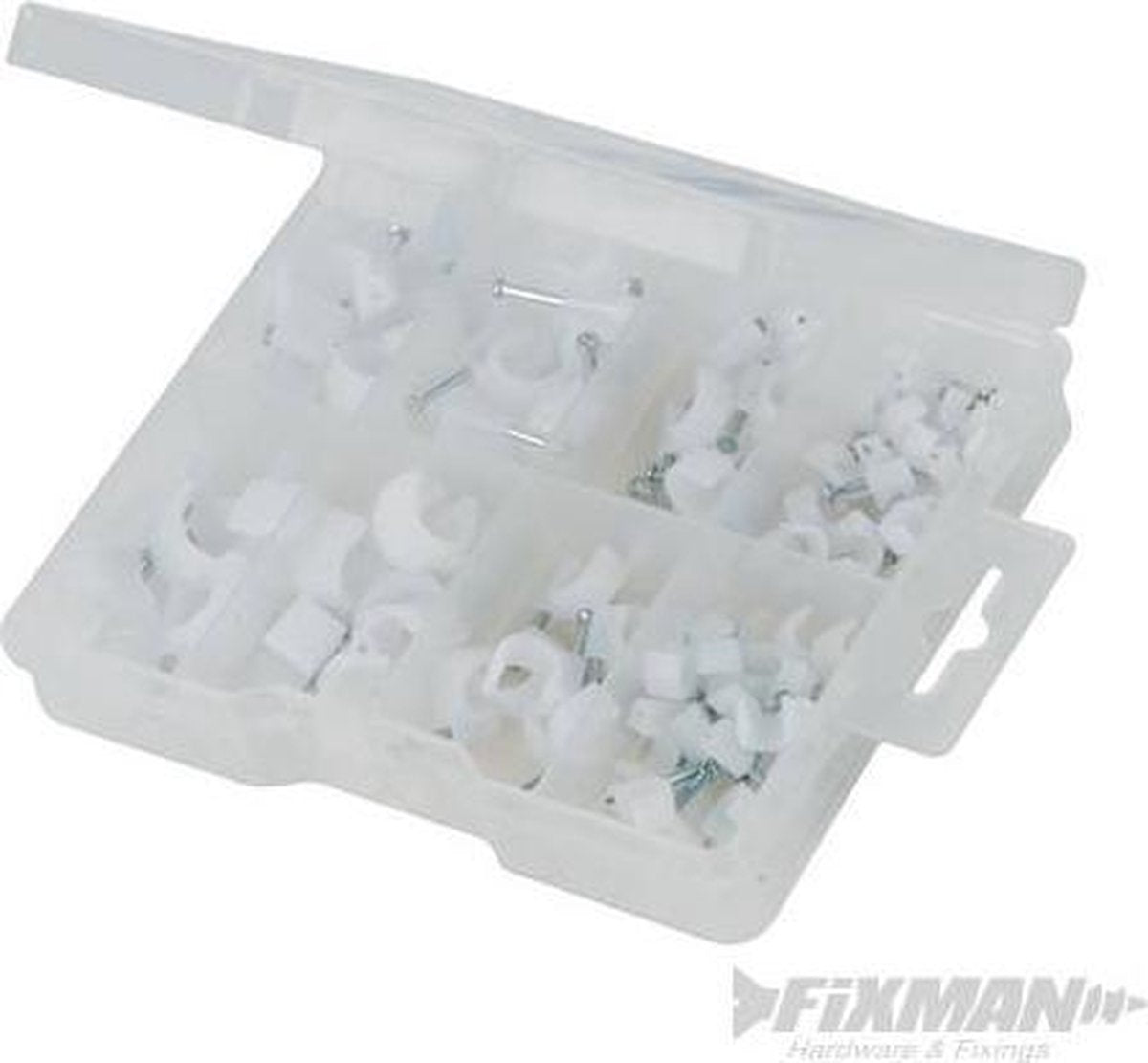 FIXMAN Kabelclip assortiment 86-delig assortiment