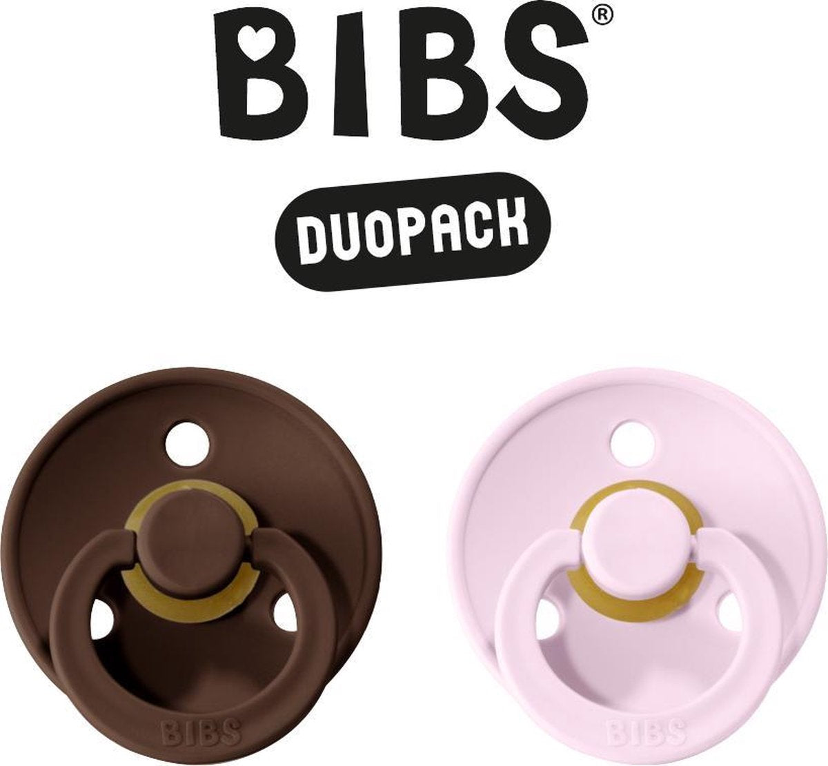 BIBS Fopspeen - Maat 2 (6-18 maanden) DUOPACK - Mocha & Baby Pink - BIBS tutjes - BIBS sucettes