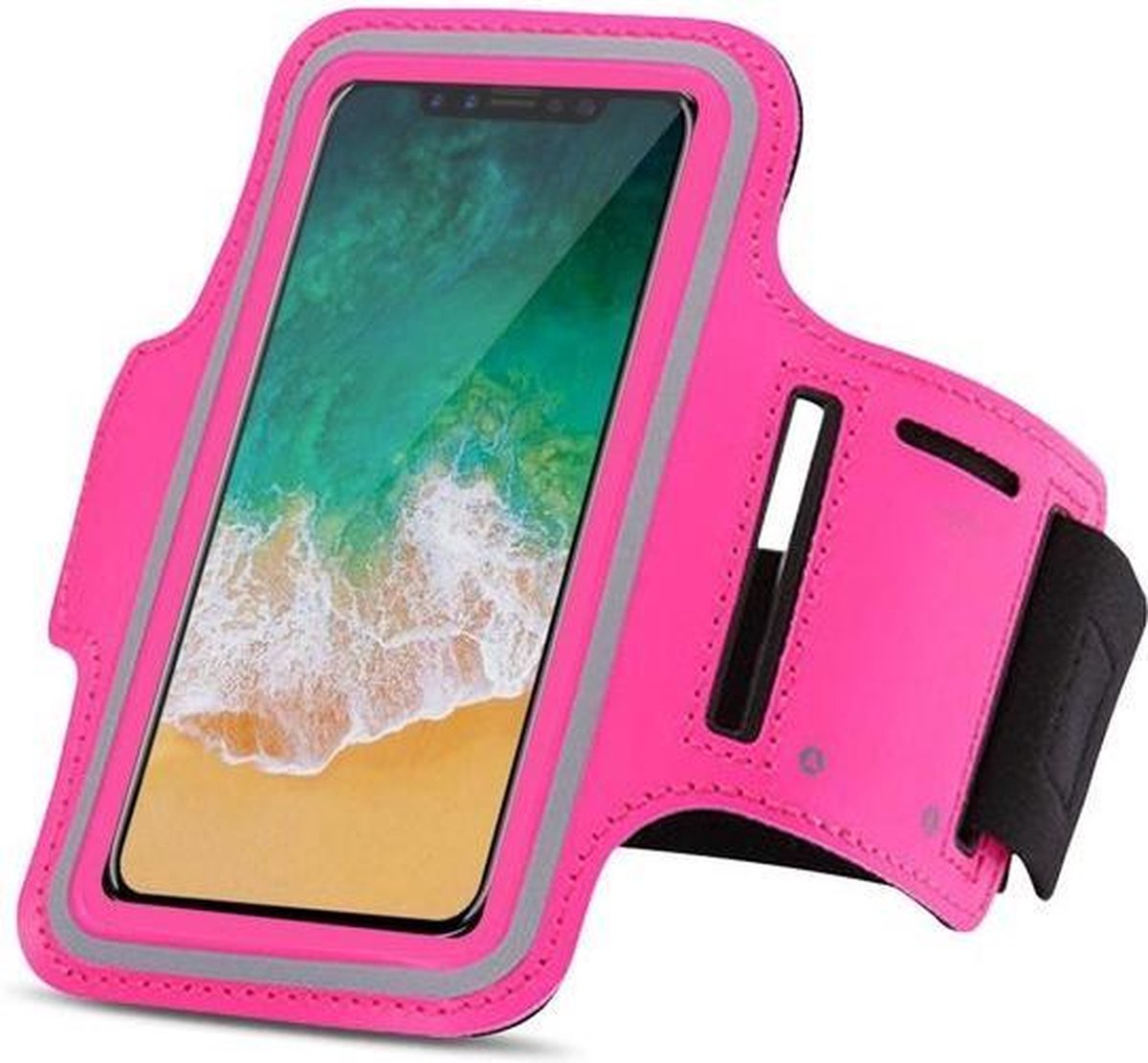 iPhone X hoes Sport armband Hoesje hardloopband Roze