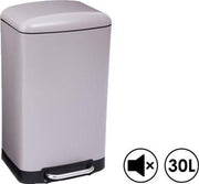Made4Home® – Pedaalemmer | Prullenbak | Vuilbak | 30L (liter) | Taupe | Geruisloos deksel | Softclose | Anti-slip | Grote pedaal | Verwijderbare binnenemmer