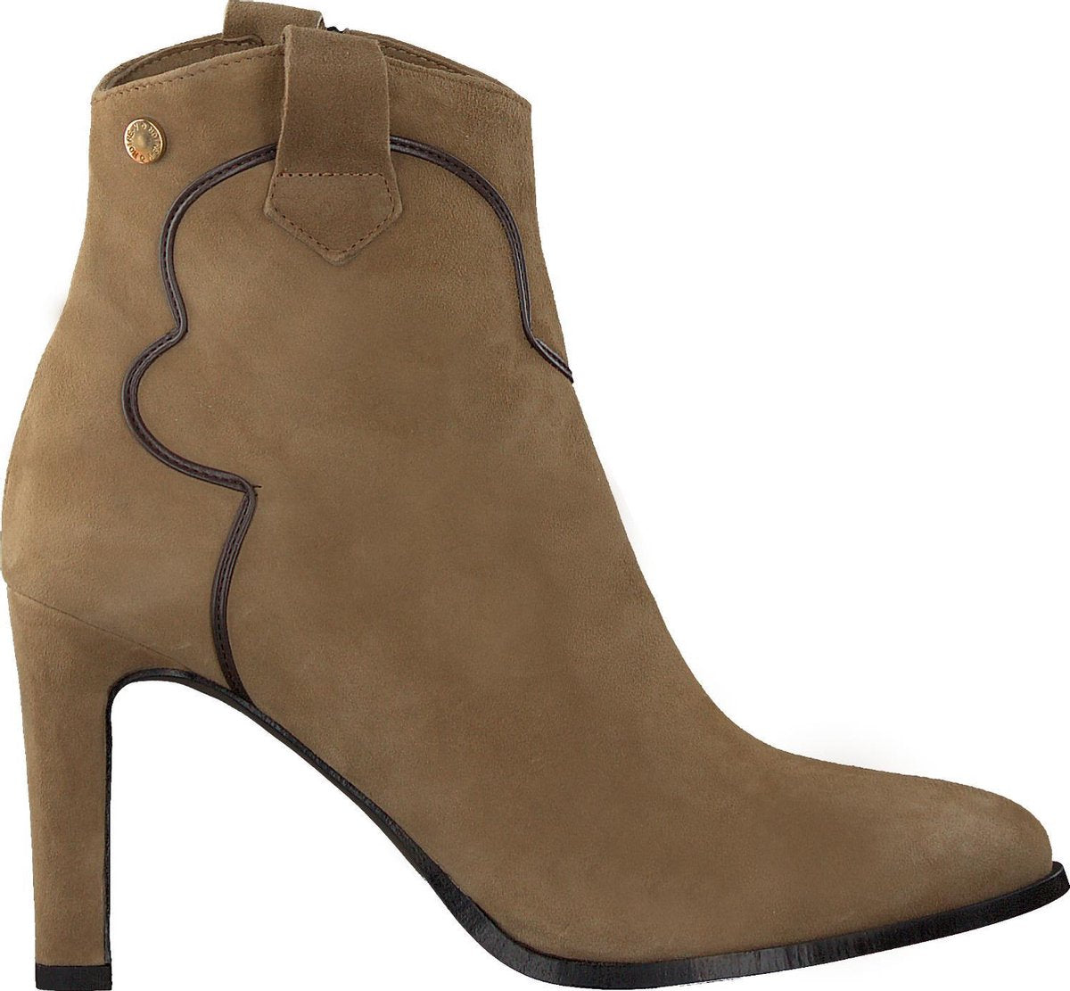 Notre-V Dames Enkellaarsjes  - Taupe - Maat 37