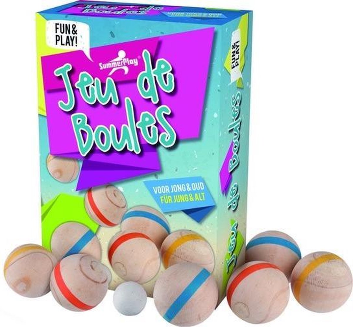Jeu de boules hout 6 ballen