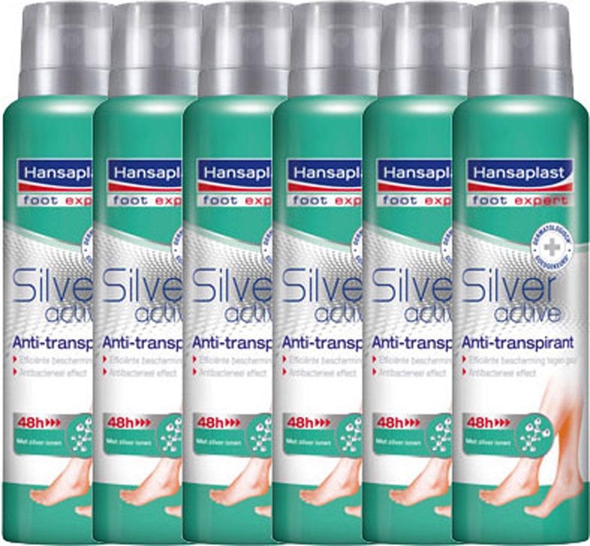 Hansaplast Voetdeo Silver Active Voordeelverpakking